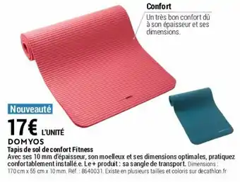 Decathlon Tapis de sol de confort fitness offre
