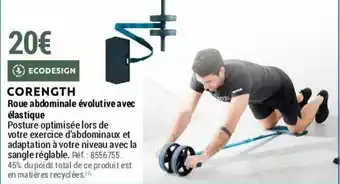 Decathlon Roue abdominale évolutive avec offre