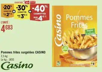 Géant Casino Pommes frites surgelées CASINO offre