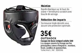 Casque de boxe intégral adulte 500