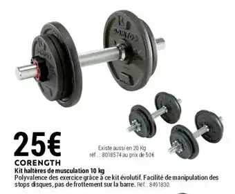 Decathlon Kit haltères de musculation offre