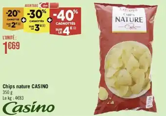 Géant Casino Chips nature CASINO offre