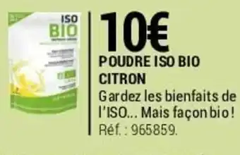 Poudre iso bio citron