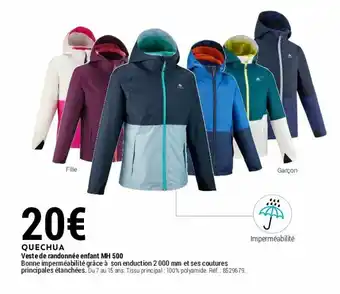 Decathlon Veste de randonnée enfant offre