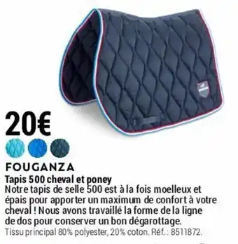 Decathlon Tapis 500 cheval et poney offre
