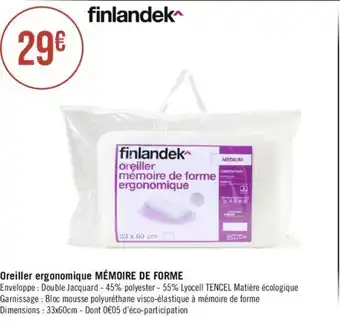 Oreiller ergonomique MÉMOIRE DE FORME