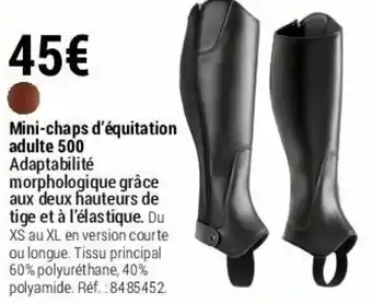 Decathlon Mini-chaps d'équitation adulte offre