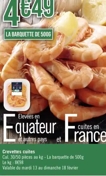 Géant Casino Crevettes cuites offre