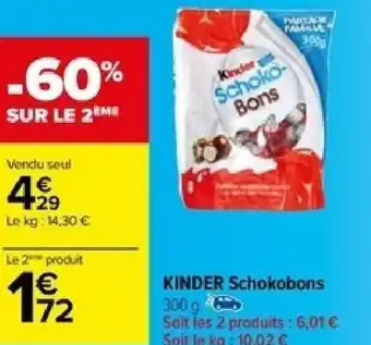 Carrefour Kinder Schoko-Bons offre