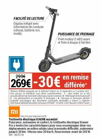 Trottinette Électrique XIAOMI Essential
