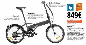 Decathlon BTWIN Vélo Pliant À Assistance Électrique offre