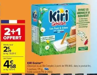 Carrefour KIRI Goûter offre