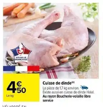 Carrefour Cuisse de dinde offre