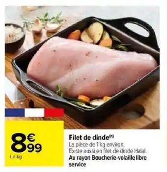 Carrefour Filet de dinde offre