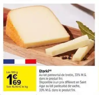 Carrefour Etorki offre