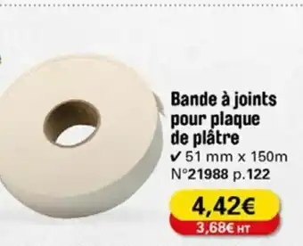 Bande à Joints Pour Plaque