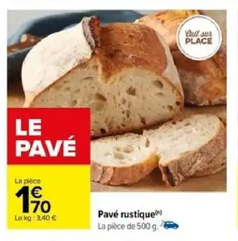 Carrefour Pavé rustique offre