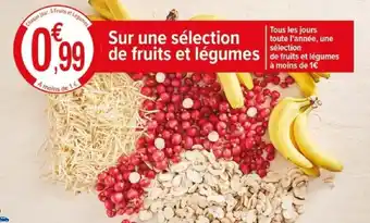 Carrefour Sur une sélection de fruits et légumes offre