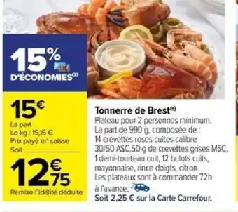 Carrefour Tonnerre de Brest offre