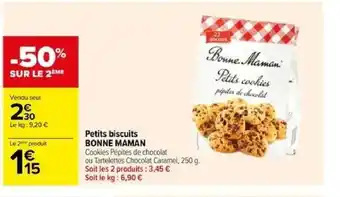 Carrefour Petits biscuits BONNE MAMAN offre
