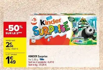 Carrefour KINDER Surprise offre