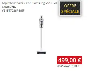 Aspirateur balai 2 en 1 Samsung
