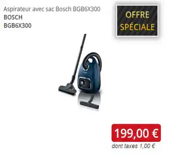 Gitem Aspirateur avec sac Bosch offre
