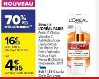 Carrefour Sérums L'ORÉAL PARIS offre