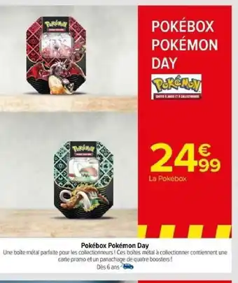 Carrefour Pokébox Pokémon Day offre