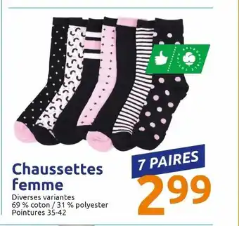 Action Chaussettes femme offre
