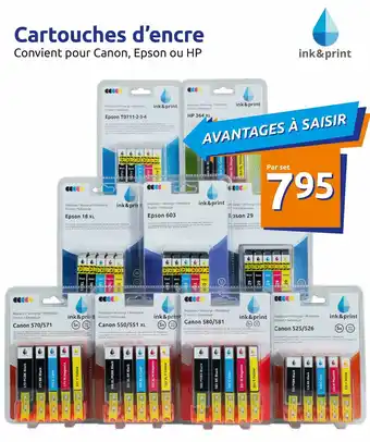 Action Cartouches d'encre offre