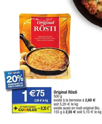 Migros Original Rösti offre