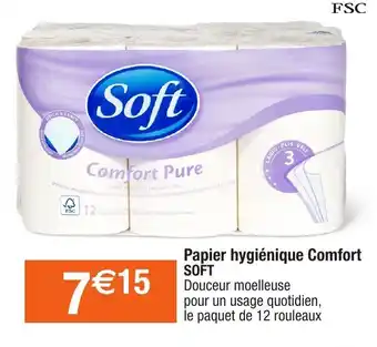 Papier hygiénique Comfort Soft