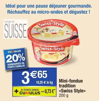 Migros Mini-fondue tradition offre