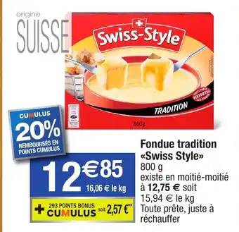 Fondue tradition