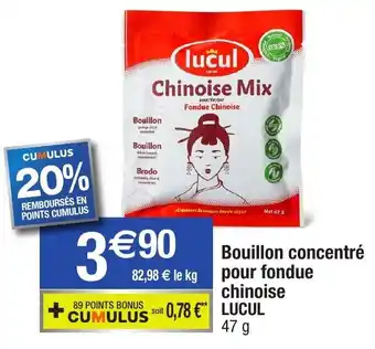 Migros Bouillon Concentré pour fondue chinoise offre