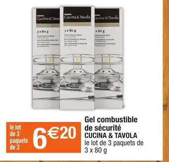 Migros Gel combustible de sécurité offre