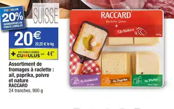Assortiment de fromages à raclette