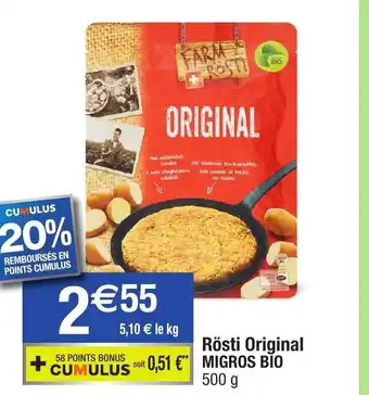 Rösti Original Migros Bio