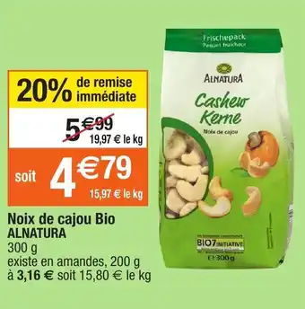 Noix de cajou Bio Alnatura