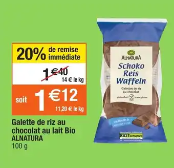 Migros Galette de riz au chocolat au lait Bio offre
