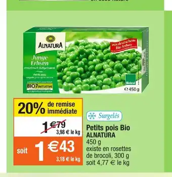 Petits Pois Bio Alnatura