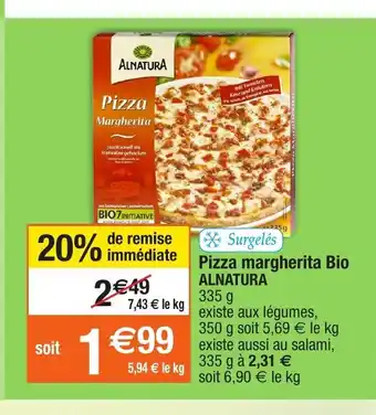 Migros Pizza Margherita Bip Alnatura offre