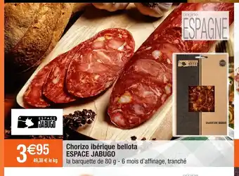 Migros Chorizo ibérique Bellota Espace Jabugo offre