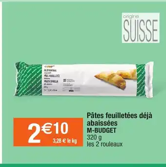 Pates Feuilletées Déja Abaissées M-Budget