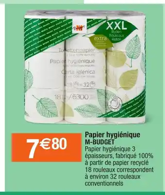Papier Hygiénique M-budget