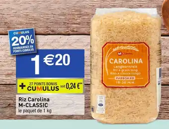 Migros Riz Carolina M-Classic offre