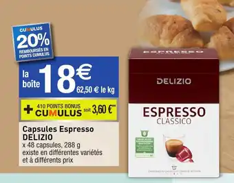 Capsules Espresso Delizio
