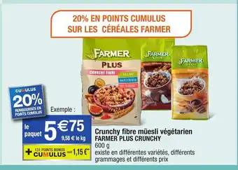 Crunchy Fibre Muskli Végétarien Farmer Plus Crunchy