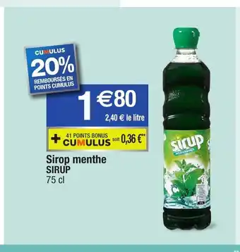 Sirop Menthe Sirup